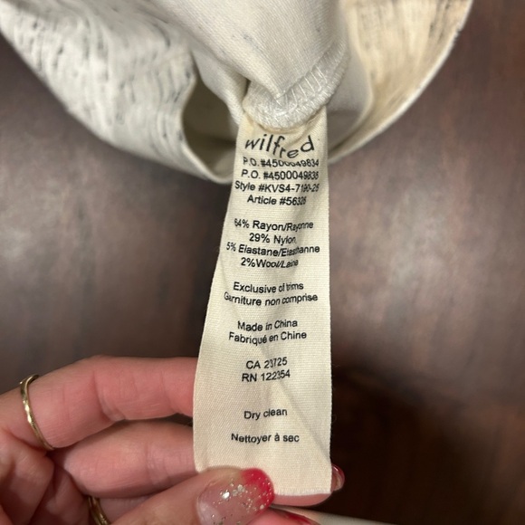 Wilfred Lis Pencil Skirt Size XS in heather white - Picture 5 of 6